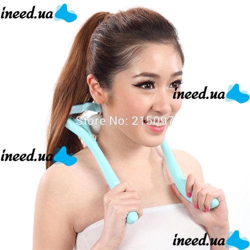 Ручний роликовий масажер для шиї Hexiang Neck Massager для зняття втоми і напруги