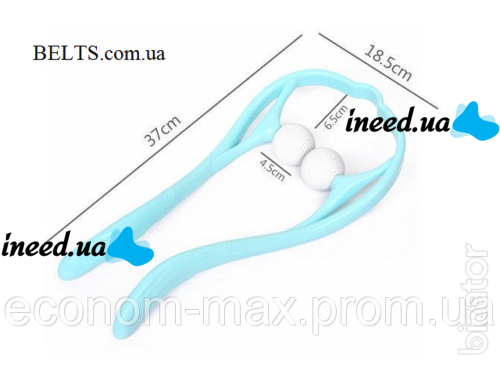 Ручний роликовий масажер для шиї Hexiang Neck Massager для зняття втоми і напруги