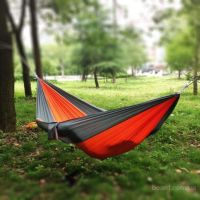 Travel hammock 270x140 cm Summer nylon single hammock with pocket