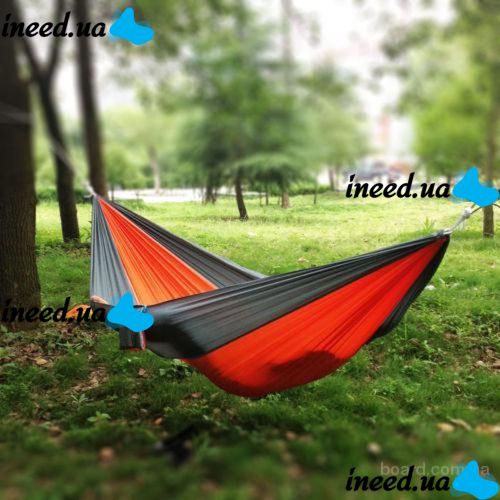 Travel hammock 270x140 cm Summer nylon single hammock with pocket