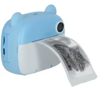 Детский фотоаппарат с мгновенной печатью DIY Instant Digital Camera M3 3 в 1 цифровая камера полароид для фото и видео на аккумуляторе Голубой