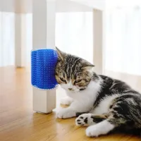 Massage Brush-Carding for Cats Hagen Catit Self Groomer for Grooming Corner Brush Carding for Cats and Dogs Animal Toy for Self-grooming