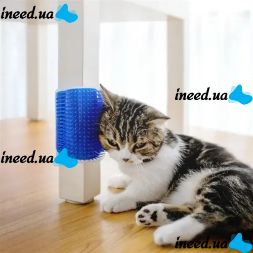 Massage Brush-Carding for Cats Hagen Catit Self Groomer for Grooming Corner Brush Carding for Cats and Dogs Animal Toy for Self-grooming