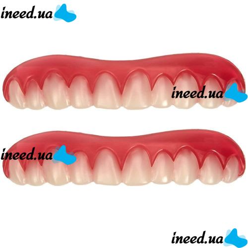 Removable veneers for Perfect smile veneers teeth with a case. Hollywood smile false teeth, mouthguards, dental pads top, bottom