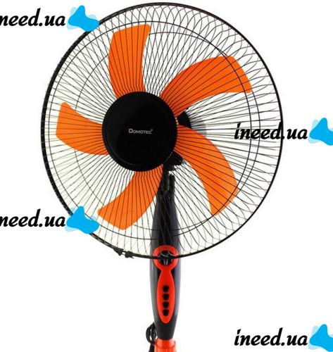Підлоговий вентилятор Domotec MS-1620 з таймером 44 см stand fan Timer 17" 40W
