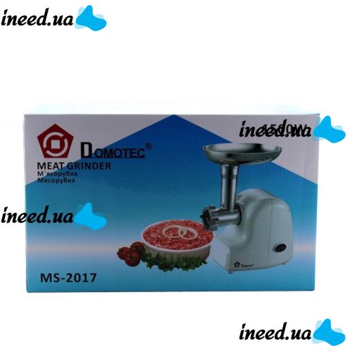 Kitchen Electric Meat Grinder Domotec MS-2017 1500W Red Meat Grinder