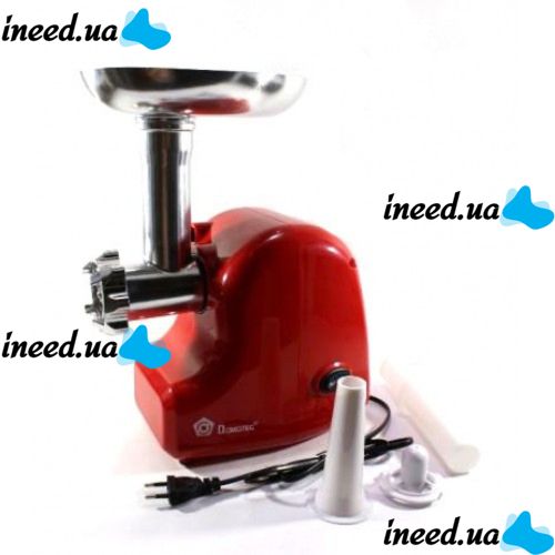Kitchen Electric Meat Grinder Domotec MS-2017 1500W Red Meat Grinder