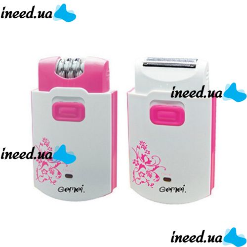 Епілятор GEMEI GM-3058 2 в 1 з бритвеною насадкою