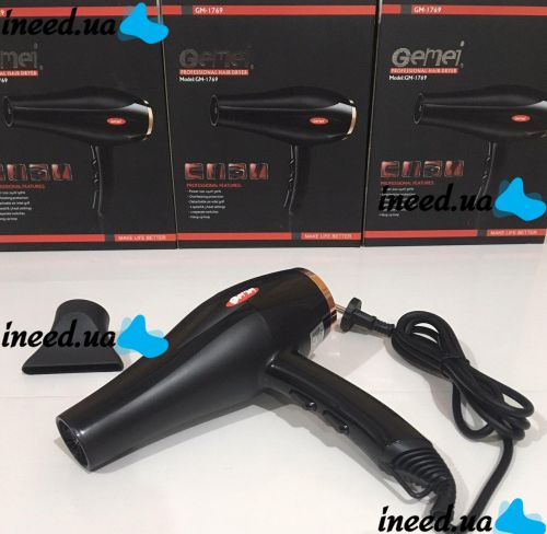 Фен для волосся GEMEI GM-1769 1800W