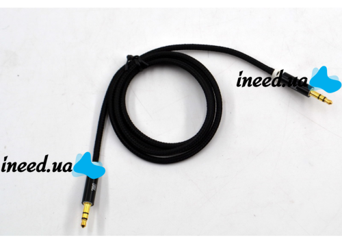 AUX кабель T & G 3.5 mm Jack-Jack, аудіо Подовжувач 3.5 мм 1 метр