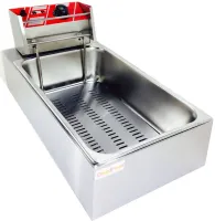 Professional fryer Su Tai ST-1006 fryer for cooking fries and chebureks 6L, Cheburek oven GoodFood EF6 with heating temperature 60-200C from the network