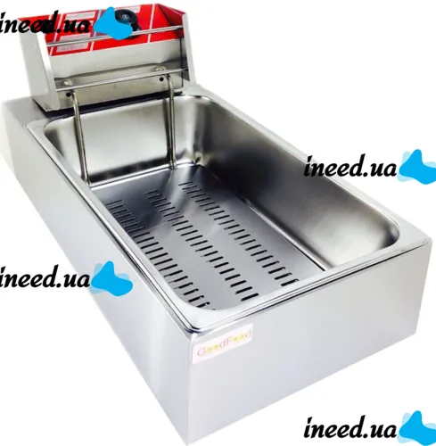 Professional fryer Su Tai ST-1006 fryer for cooking fries and chebureks 6L, Cheburek oven GoodFood EF6 with heating temperature 60-200C from the network