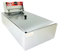 Professional fryer Su Tai ST-1006 fryer for cooking fries and chebureks 6L, Cheburek oven GoodFood EF6 with heating temperature 60-200C from the network