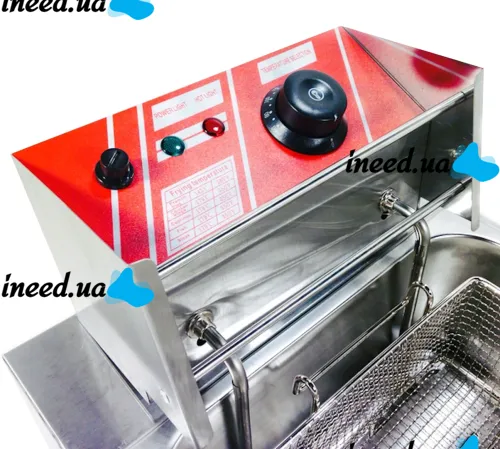 Professional fryer Su Tai ST-1006 fryer for cooking fries and chebureks 6L, Cheburek oven GoodFood EF6 with heating temperature 60-200C from the network