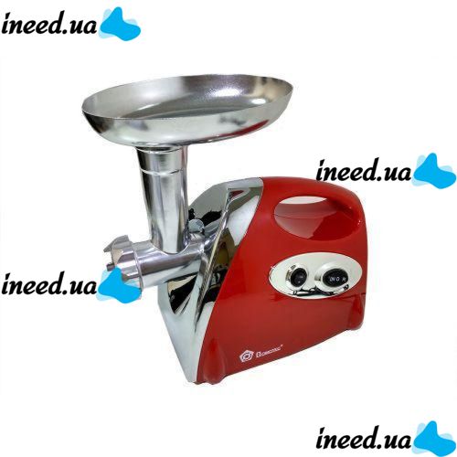 Electric Meat Grinder with Juicer Domotec MS-2019 2400W Red, Red