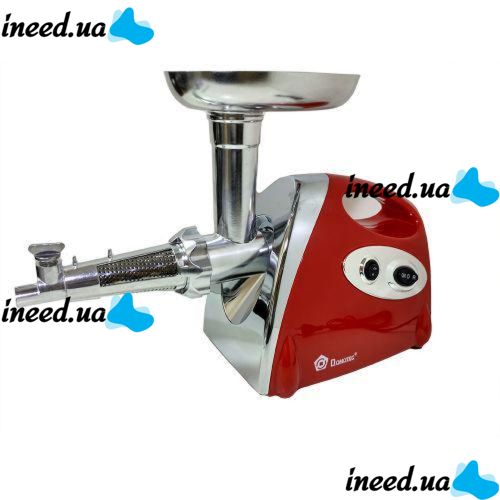 Electric Meat Grinder with Juicer Domotec MS-2019 2400W Red, Red