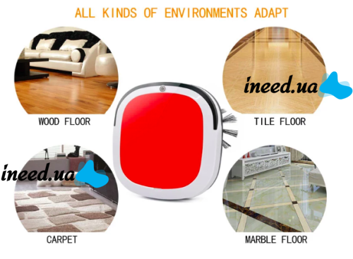 Миючий пилосос робот Zeof Robotic Vacuum cleaner WY-502, пилосос для вологого і сухого прибирання iCleaner 3d160