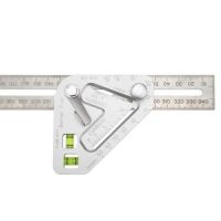 Metric square for Common carpenters with a level ( construction angle ruler )
