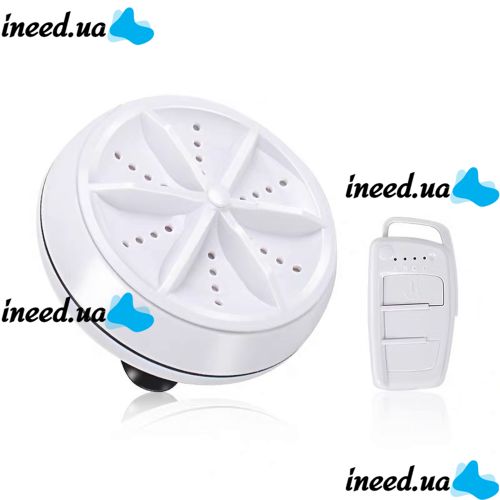 Портативная ультразвуковая мини стиральная машина Ultrasonic Turbine Wash 523-1 с кабелем USB, Машинка для стирки от повербанка Белая
