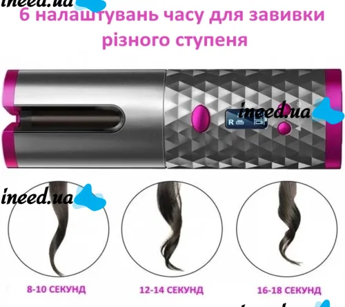 Ramindong BeautyStar Maxtop Hair Curler WM-002 cordless automatic hair curler, curlers for curls USB