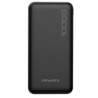 Portable Charger Power Bank Awei P28K 10000 mAh, Black Black