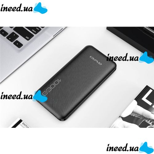Portable Charger Power Bank Awei P28K 10000 mAh, Black Black