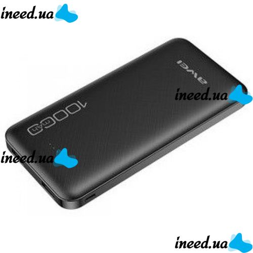 Portable Charger Power Bank Awei P28K 10000 mAh, Black Black