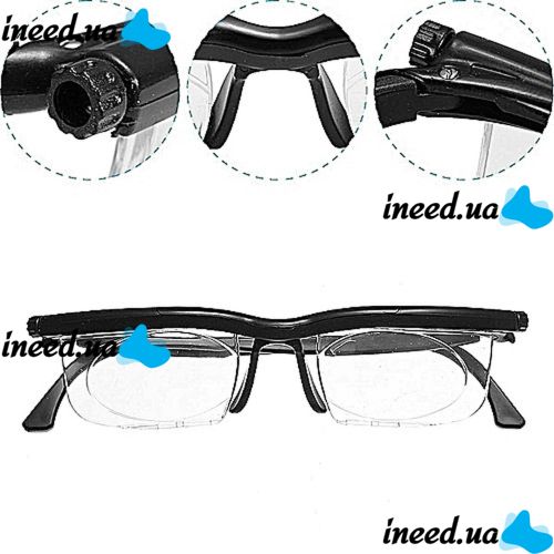 Universal glasses for vision Dial Vision with lens adjustment from -6 to +3