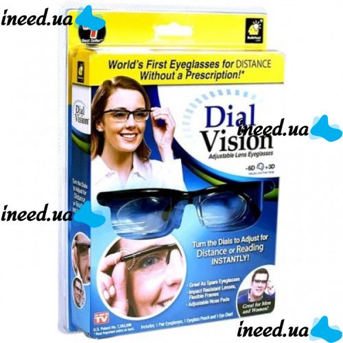 Universal glasses for vision Dial Vision with lens adjustment from -6 to +3