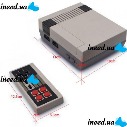 Retro Dendy Game Anniversary Edition NES 620 games with two joysticks Dendy 8 bit kids console with built-in games D1001 Grey