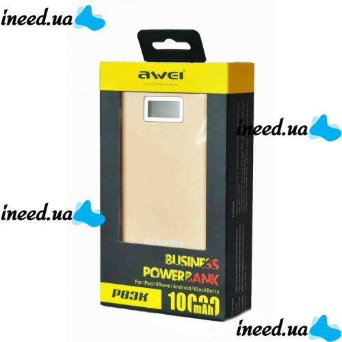 Portable Charger Power Bank Awei P83K with LCD Display 10000 mAh