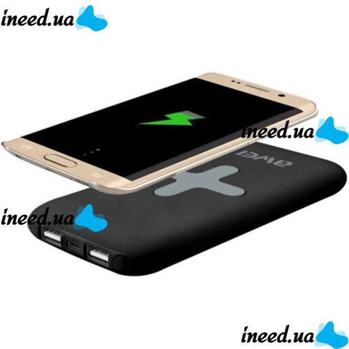 Portable Charger Power Bank Awei P98K 8000 mAh with Wireless Charging for Phone