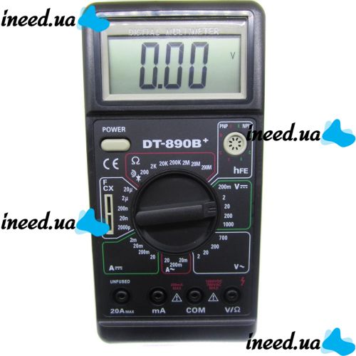 Цифровий професійний мультиметр Digital DT-890b + тестер
