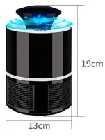 Електрична лампа приманка для комах Nova Mosquito Killer Lamp NV-818 5 Вт, USB Електрична пастка знищувач комарів і мошок