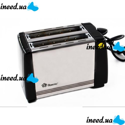 Кухонний тостер Domotec MS - 3231 Black Steel 650W нержавіюча сталь