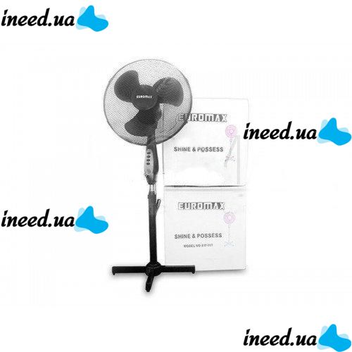 Підлоговий вентилятор Euromax EU-809 дрібна сітка 40W stand fan 16 " 40W