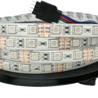 Комплект светодиодной LED ленты 5050 RGB Все цвета 12V цветная 5м пульт блок, разноцветная в силиконе SMD5050 многоцветная светодиодная лента