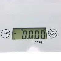 Domotec MS-912 Kitchen Electronic scales from 1 g to 7 kg, MX-402 Rectangular sensor scales with a flat platform for weighing products White