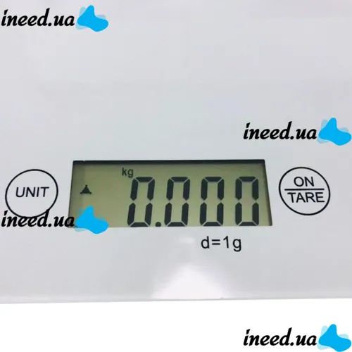 Domotec MS-912 Kitchen Electronic scales from 1 g to 7 kg, MX-402 Rectangular sensor scales with a flat platform for weighing products White
