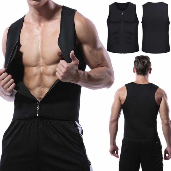 Мужская неопреновая майка для похудения на молнии Hot Shapers Men