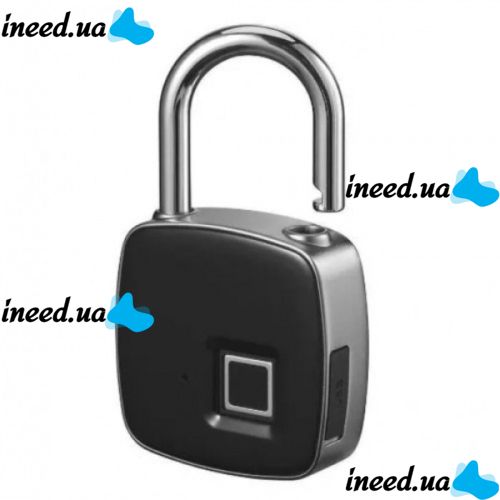 Розумний біометричний замок з сканером відбитка пальця Security Fingerprint Lock P3 Black
