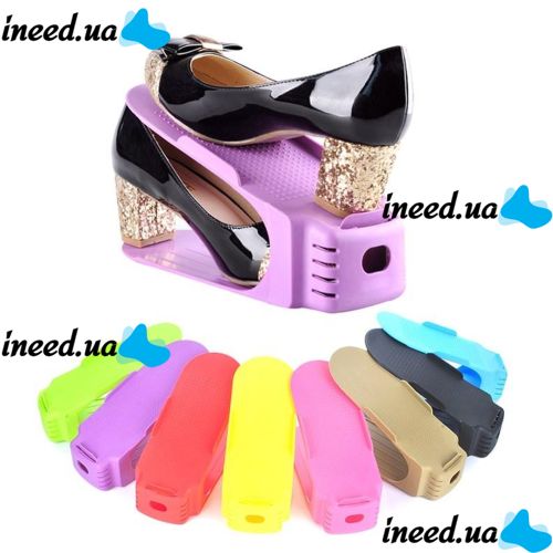 Подвійна підставка для взуття Double Shoe Racks LY-500, Органайзер для взуття 6 в 1-Комплект з 6 шт