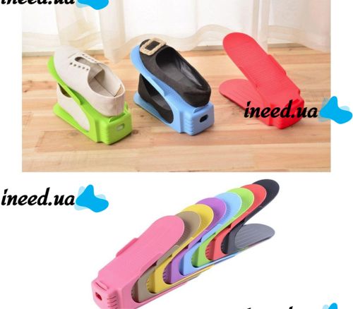 Подвійна підставка для взуття Double Shoe Racks LY-500, Органайзер для взуття 6 в 1-Комплект з 6 шт