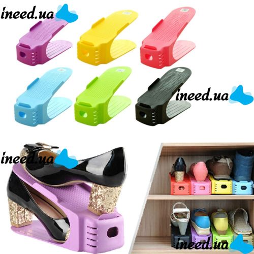Подвійна підставка для взуття Double Shoe Racks LY-500, Органайзер для взуття 6 в 1-Комплект з 6 шт