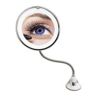 Flexible Suction Cup Mirror with Backlight with 5x Magnification Ultra Flexible Mirror 5X