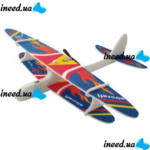 The Airkraft propellant foam airplane glider with a rechargeable electric motor is charged from microUSB