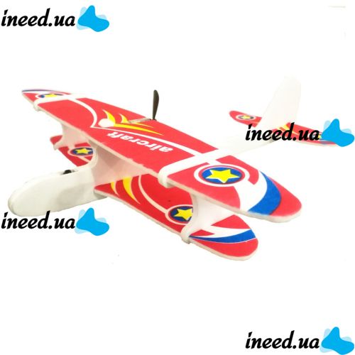 The Airkraft propellant foam airplane glider with a rechargeable electric motor is charged from microUSB