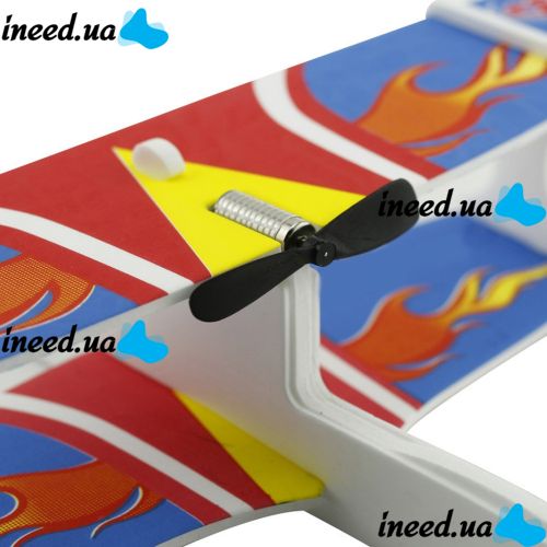 The Airkraft propellant foam airplane glider with a rechargeable electric motor is charged from microUSB