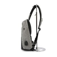 Чоловіча сумка анти-Злодій через плече Bobby Mini з USB-портом для зарядки