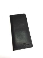 Ультратонкий чоловічий гаманець Giorgio Armani 8710, Клатч Армані A01 Black